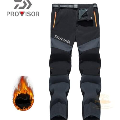 Winter Fishing Pants Daiwa Fishing Pants Mens Waterproof Thermal Pants Daiwa Outdoor Plus Velvet Padded Fishing Pants DAIWA