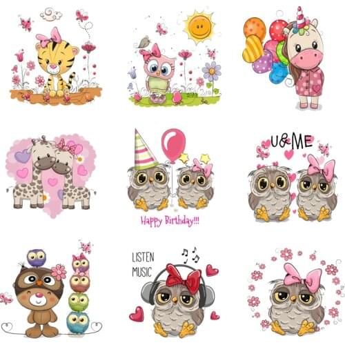 Iron-on Transfers for Clothing Patches Thermo-stickers for Children Diy Cute Patch Flex Fusible Transfer Vinyl Adhesive Stripe A