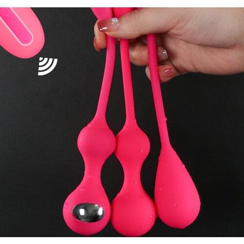 Remote Micro Current Kegel Pelvic Floor Muscle Trainer for Women Vaginal Shrinking Balls Adults Intimate Sex Toy Pussy Massage