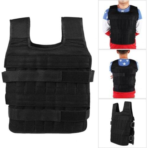 High-quality Weight Vest High Strength Shock-absorbing Adjustable Oxford Cloth Mesh Thickening Weight Vest for Fitness