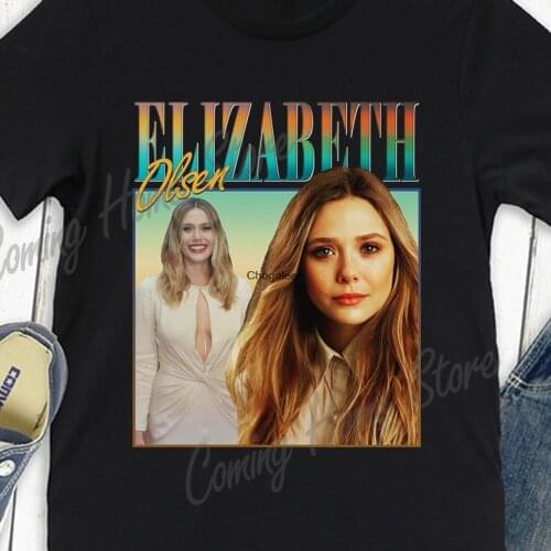 Elizabeth Olsen Shirt Scarlet Witch WandaVision Shirt Wanda Maximoff Vintage Retro T shirtand Women Size Tee