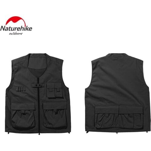 Naturehike Outdoor Vest Portable Multiple Pockets Leisure Coat Multifunction Clothes For Camping Hiking Travel Picnic Gardening