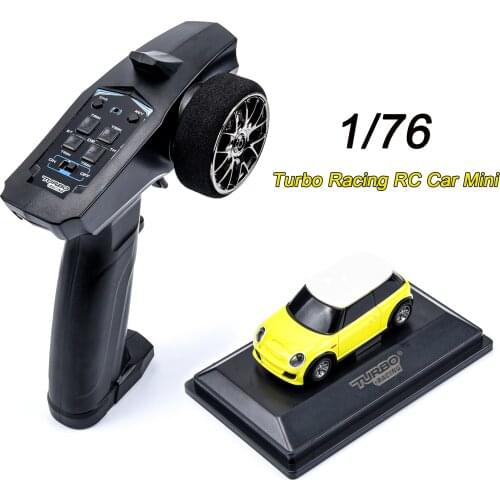 1/76 Turbo Racing RC Car Mini Full Proportional Electric Race RTR Car Kit 2.4GHZ Racing Experience Car Kids Toys New Patent Car
