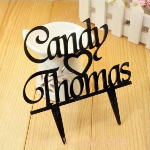 1pcs Personalized Wedding Cake Topper,Acrylic Custom Name Cake Topper,Custom Wedding Cake Topper,Wedding Decoration