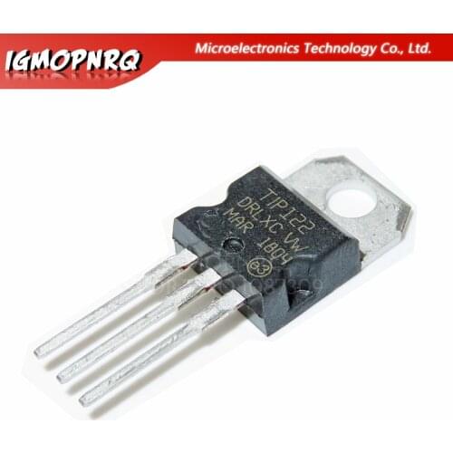 10pcs TIP122 NPN TIP127 PNP 5A100V Complementary Darlington transistor new original