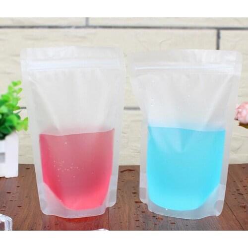 100Pcs Food Moisture-proof Bags, Frosted Bags Stand Up Pouch Ziplock Packaging for Beverage Coffee Snack Cookie Baking