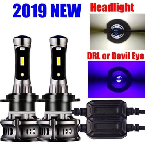 2Pcs H4 9003 H7 H11 H8 H9 H10 H1 H3 9005 HB3 9006 HB4 9012 880 881 Car LED Headlight Bulbs Hi/Lo Beam Auto Headlamp Fog Lights