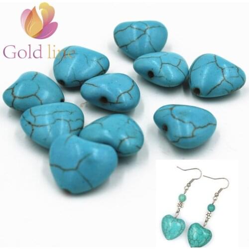 20 pcs Heart Loose Spacer Stone Loose Stone Jewelry DIY making Jewelry fittings