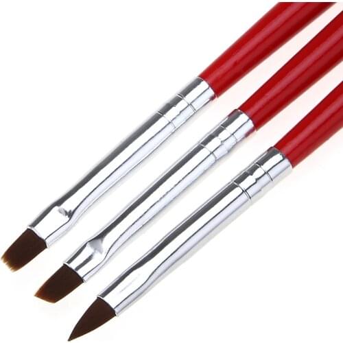 3pcs/set Nail Art Liner Painting Pen 3D Tips DIY Acrylic UV Gel Brushes Drawing Kit Flower Line Grid French Design Manicure Tool