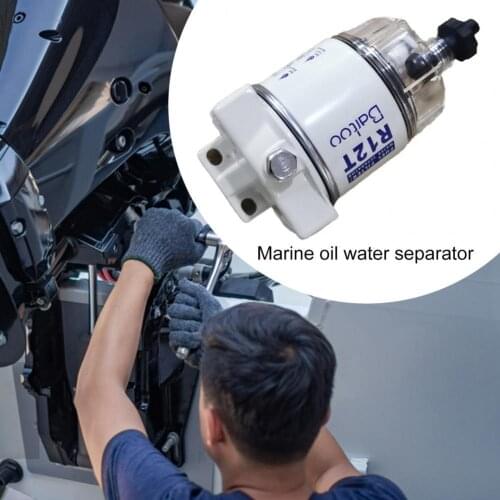 80% 2021 Hot Sell R12T Boat Fuel Filter Corrosion Resistance Screw-in Design Electroplate High Efficiency Marine Water Separator