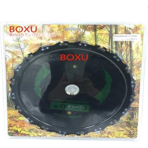 Household lawn mower accessories, small bamboo wood blade, brush cutter saw branches, right angle chain saw blade