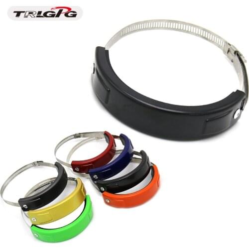 For KTM EXC-F/EXC/SX-F 450/350/530/525/500 Motorcycle Accessories Universal Fit 100MM-140MM Oval Exhaust Protector Can Cover