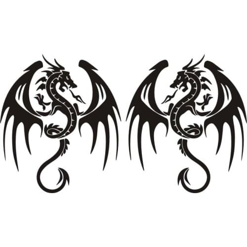 Car Stickers Decor Motorcycle Decals Ancient Dragon Decorative Accessories Creative Sunscreen Waterproof PVC,17cm*14cm