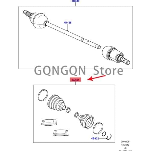 CAR half shaft dust cover 2006-2021lan dro ve rfr eel and er 2ra nge rov ere voq ue dust cover drive shaft repair kit
