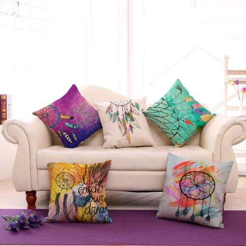 Dreaming Dream Monternet Printing Cushion Cover Floating Window Decoration Pillowcase Car Waist Pad Pillow Case Sofa Sets