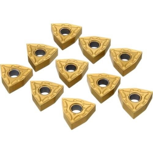 10Pcs/Set New Wnmg080404 Carbide Inserts Blades For Lathe Turning Tool Turning Holder