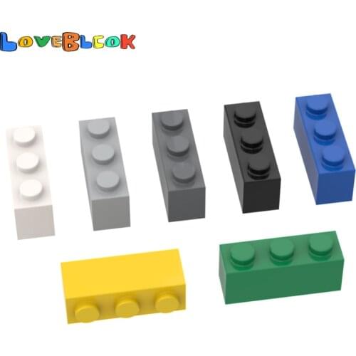 LoveBlock Brick 1x3 Building Blocks Assembles MOC Parts DIY Toys Christmas Gift Creative Educational 3622 For Kids 10pcs/Lot