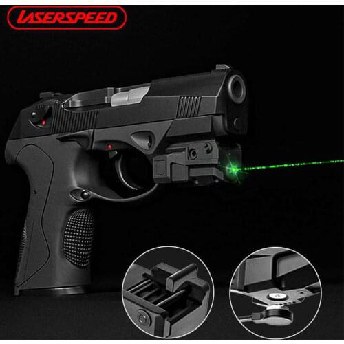 Magnetic Charging Powerful Tactical Mini Dot Laser Sight Scope Self Defense Green Mira Laser for Handgun Glock G2C Sig P226