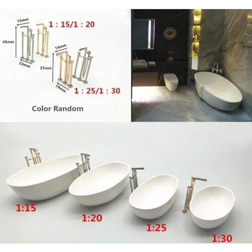 1/15 1/20 1/25 1/30 Scale Miniature Dollhouse Bathtub Model Bathroom Furniture Model Kit