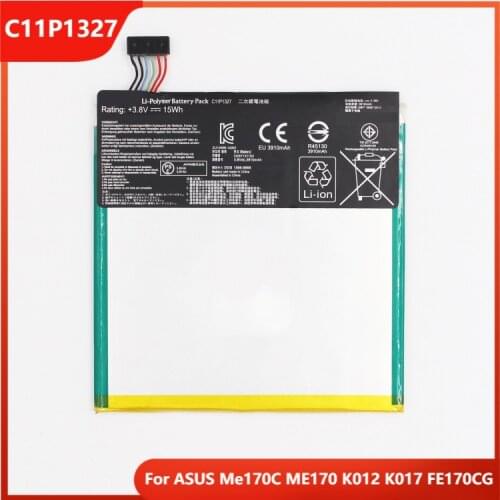 Original Phone Battery C11P1327 For ASUS Me170C ME170 K012 K017 FE170CG Authentic Replacement Rechargable Batteries 3910mAh