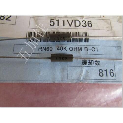 Original New 100% RN60 40K 0.1% 1/2W RTH1/8 40KB fever resistor (Inductor)
