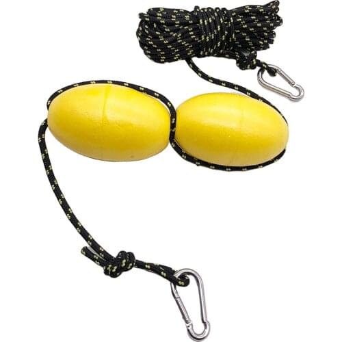 Outdoor Canoe Kayak Anchor Float Rope Buoy Throw Line with Clip & Nylon Cord