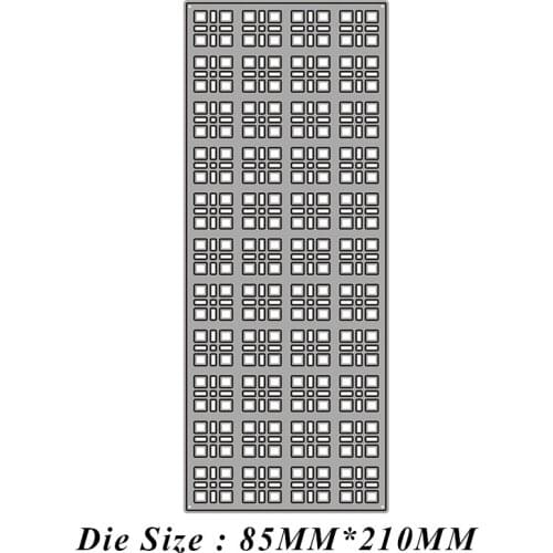 Grid hollow Frame New Metal Cutting Dies for 2021 Scrapbooking Edge No Stamps Stencil Cuts Crafts Decoration Molds Cutter Paper