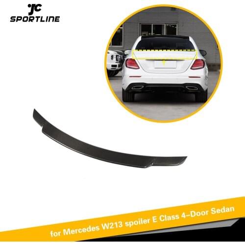 Carbon Fiber Rear Trunk Spoiler for Mercedes-Benz E Class W213 4 Door 2016 - 2019 Rear Wing Spoiler Boot Lid