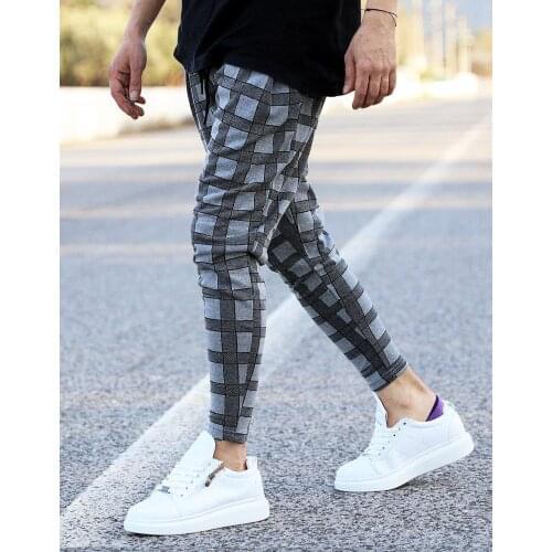 Street F. Men's Checked Trousers