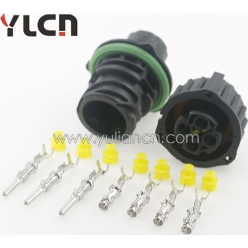 Tyco 4 way male and female automotive electrical plug sealed connector 1-967402-1 1-967325-1