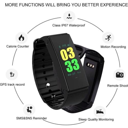 D1 Bluetooth Smart Bracelet Men Activity Fitness Tracker Step Counter Monitor Smart Band Alarm Clock Waterproof Women Wristband