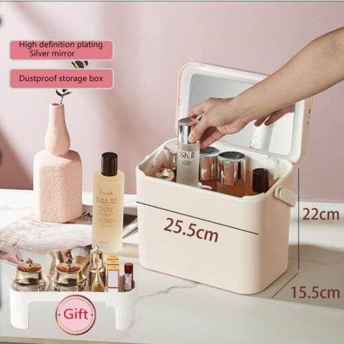 Womens Cosmetic Bag Plastic Storage Box Cosmetics Holder Organizer For Toilet Boxes Toiletry Luggage