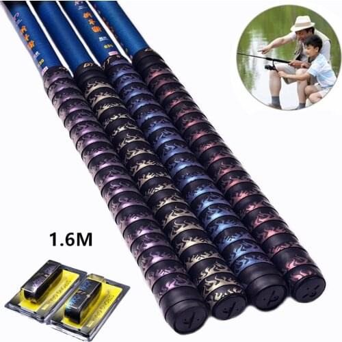 1Pc 1.6m Anti-slip Sport Fishing Rod Sweatband DIY Tennis Badminton Racket Grip Tape Sweat-absorbent Belt