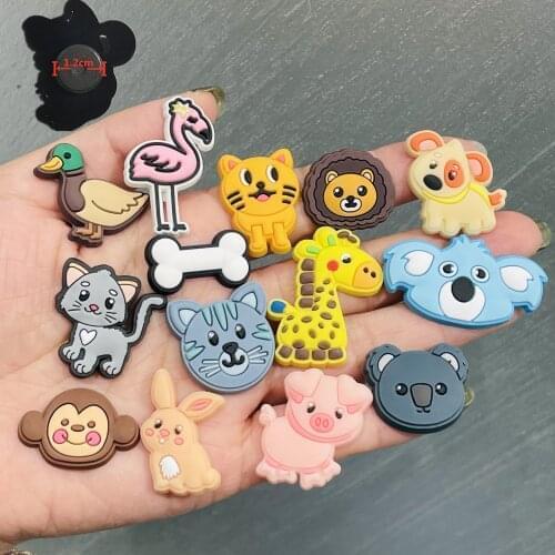1PCS PVC Kawaii Cartoon Colorful Animals Fridge Magnetic Sticker Flame Bird Tiger Cat Pig Refrigerator Magnets Kids Gifts Note