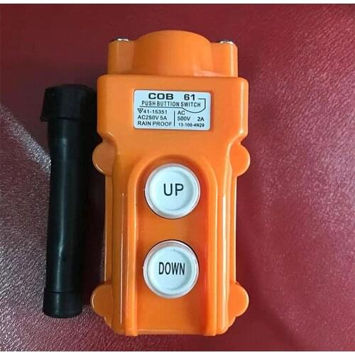 1PC COB61 Waterproof Hoist Push Button Switch Crane Switch COB-61 Pendant Controller