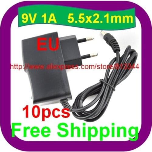 10 pcs Free Shipping 9V 1000mA Power Adapter For VTECH INNOTAB 2 LEARNING TABLET EU Charger