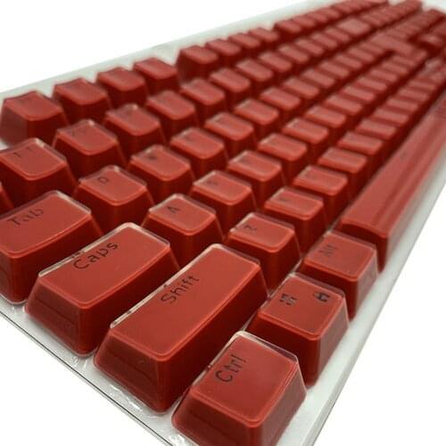 104Pcs/Set Clear Backlight Keycap Cover Replacement for Mechanical Keyboard