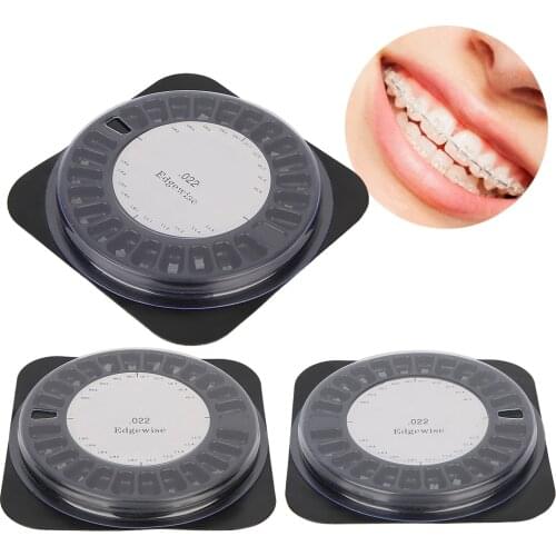 20pcs Dental Orthodontics Brackets Ceramic Teeth Correction Brace Support Accessory 3 Hooks