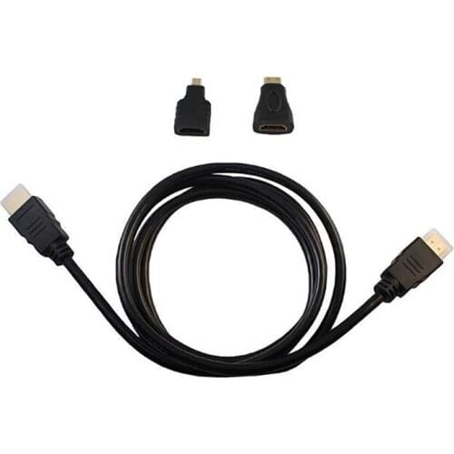 For PC Laptop Tablet MI to VGA Adapter Converter Micro MI Cable Support Full 1080P TV 3 in 1 MI TV Adapter