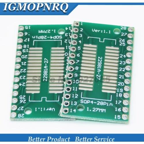 5PCS SSOP28 SOP28 TSSOP28 to DIP28 Adapter Converter PCB Board 0.65MM 1.27MM