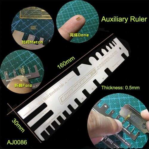 AJ0086/AJ0085 Assembled Model Etching Piece Large Tentacle Pressure Type Auxiliary Ruler