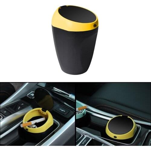 Car Ashtray Portable LED Light Cigarette Smoke Ashes Holder Fit for Car Flame Retardant High Quality Ash tray