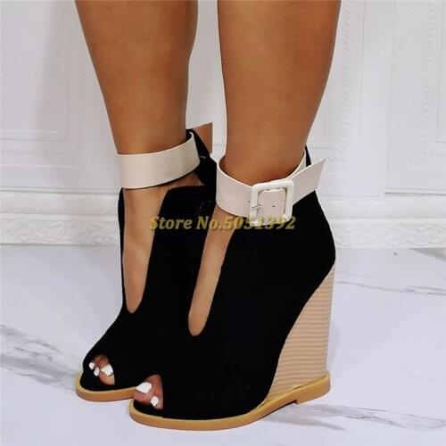 Женские ботильоны на танкетке Bondarenko China At AliExpress