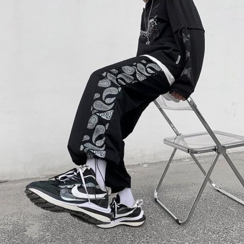 Streetwear Spring Sweatpants Men Printing Casual Harem Man Joggers Pants Harajuku Sportswear Mens Trousers