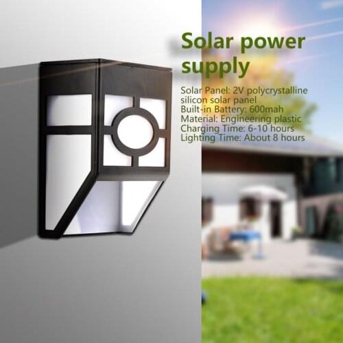 PIR Motion Sensor Solar LED Light Wall Mount 2LED Solar Lamp Waterproof Outdoor Garden Security Night Light For Path Fence Yard