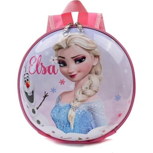 Disney 3D Cartoon Frozen Elsa Kids School Bags for Kindergarten 2-5 Years Girls Backpack Toddler Baby Bag Children Gift