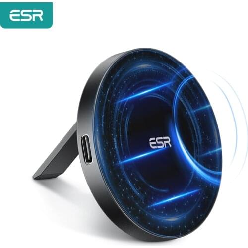 ESR Wireless Charger for iPhone 12 Pro Max Kickstand 7.5W Qi Fast Charging Magnetic Compatible Adapter Stand for iPhone 12 Pro