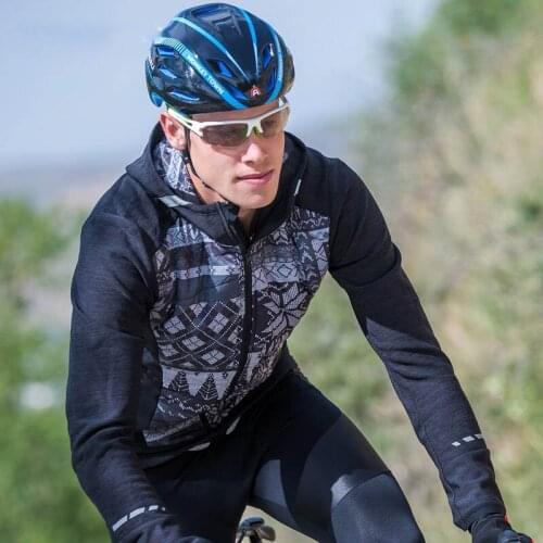 Santic Mens Winter Cotton Cycling Jacket Outdoor Windproof Coats Jackets Keeping Warm SANTIC 3D Layer Skill Asian S-3XL M7C01087