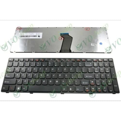 New Laptop keyboard for Lenovo G575 G575A G570 G570AH G570G G575AC G575AL G575GL G575GX Black (Black frame) US Version