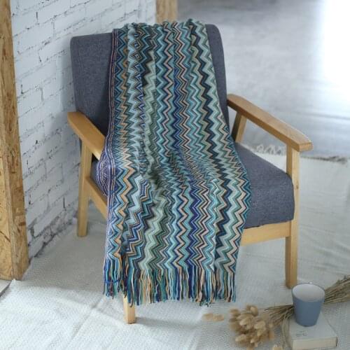 New Nordic Knitted Throw Thread Blanket on the Bed Sofa Plaid Travel TV Nap Blankets navidad Soft Towel Bed Plaid Tapestry